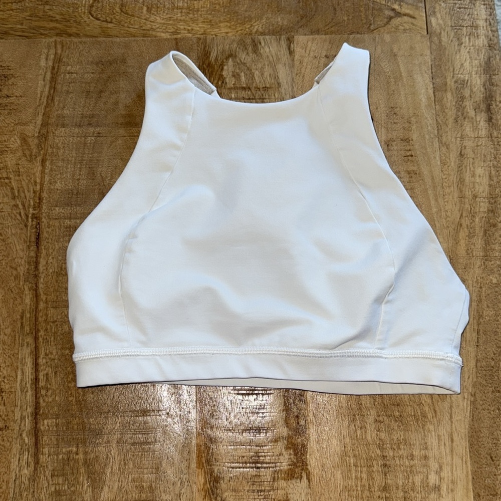 Lululemon Energy Strappy High-Neck Sports Bra | WHITE | Size 4